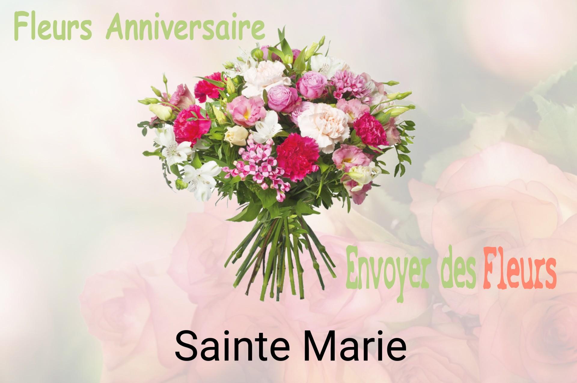 Bouquet de fleurs d’anniversaire livré à Sainte-Marie