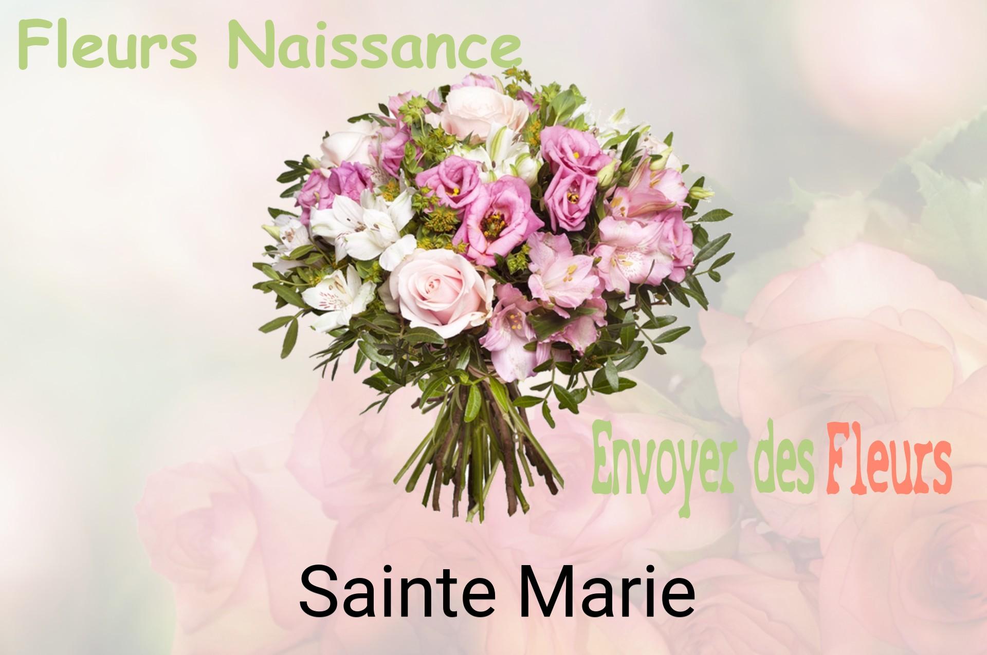 Bouquet de fleurs de naissance livré à Sainte-Marie