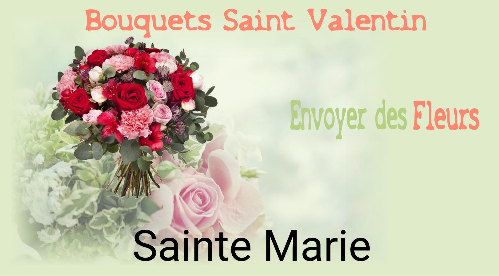 Roses de Saint-Valentin livrées à Sainte-Marie